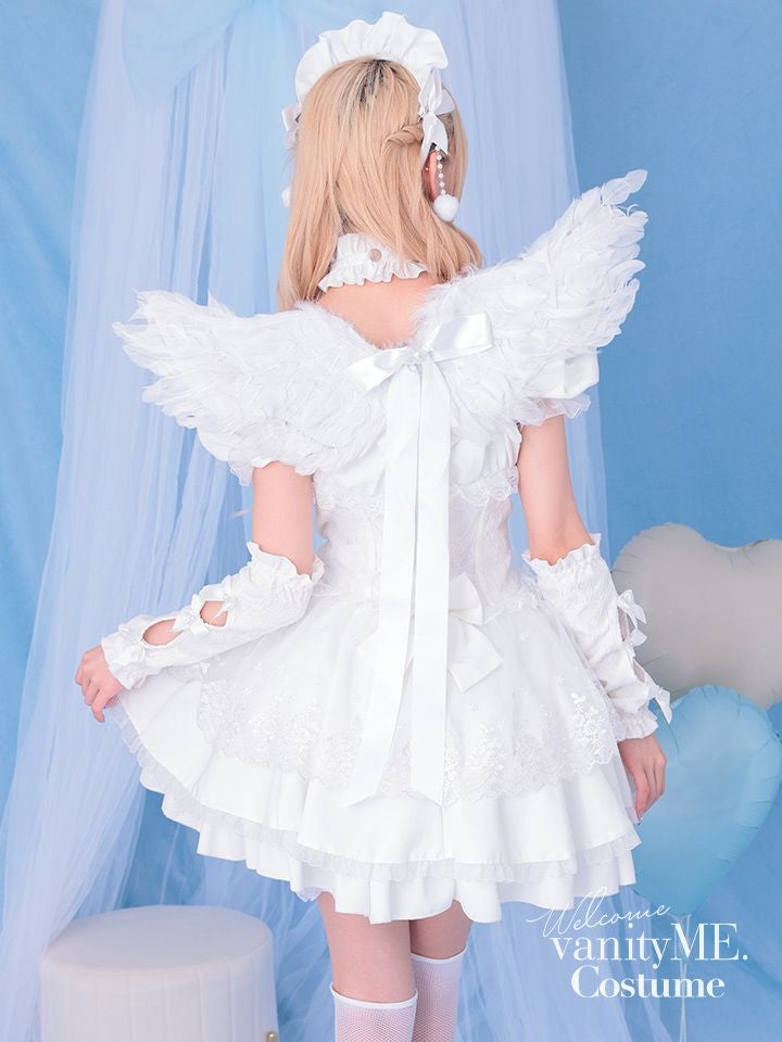 【7点セット】Malymoon マリームーン ゴシックドールエンジェル [ホワイト] ml10249-1