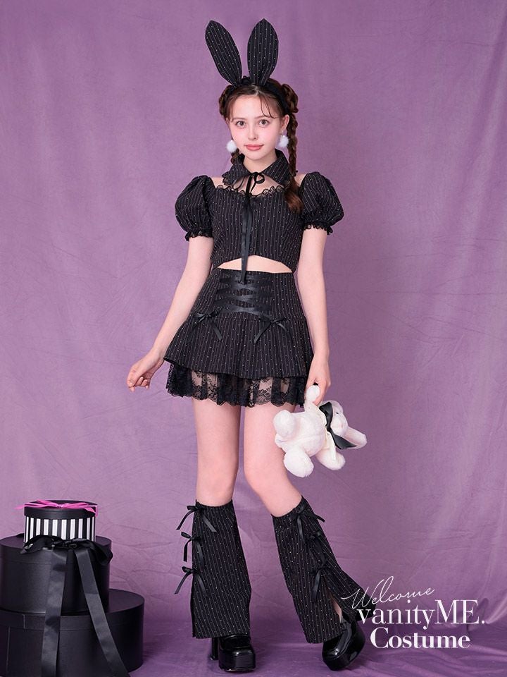 【5点セット】bubu girl bunny ブブ ガール バニー ブラック vcsbn-23989