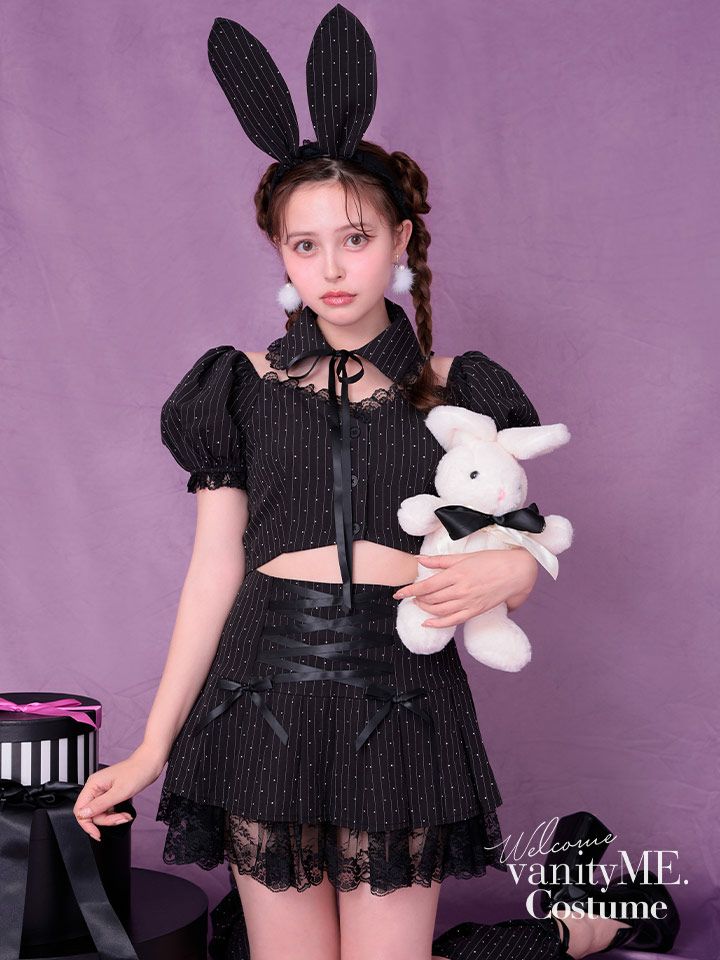 【5点セット】bubu girl bunny ブブ ガール バニー ブラック vcsbn-23989