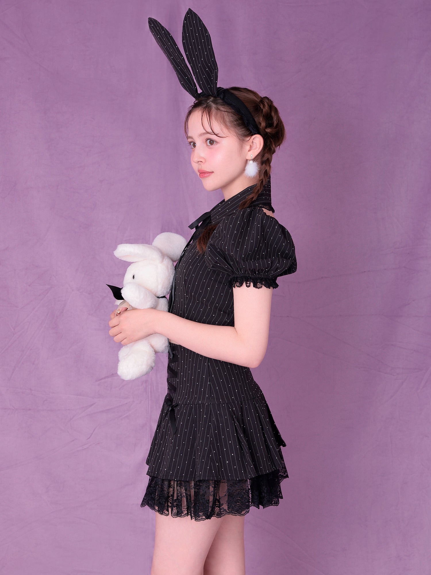 【5点セット】bubu girl bunny ブブ ガール バニー ブラック vcsbn-23989