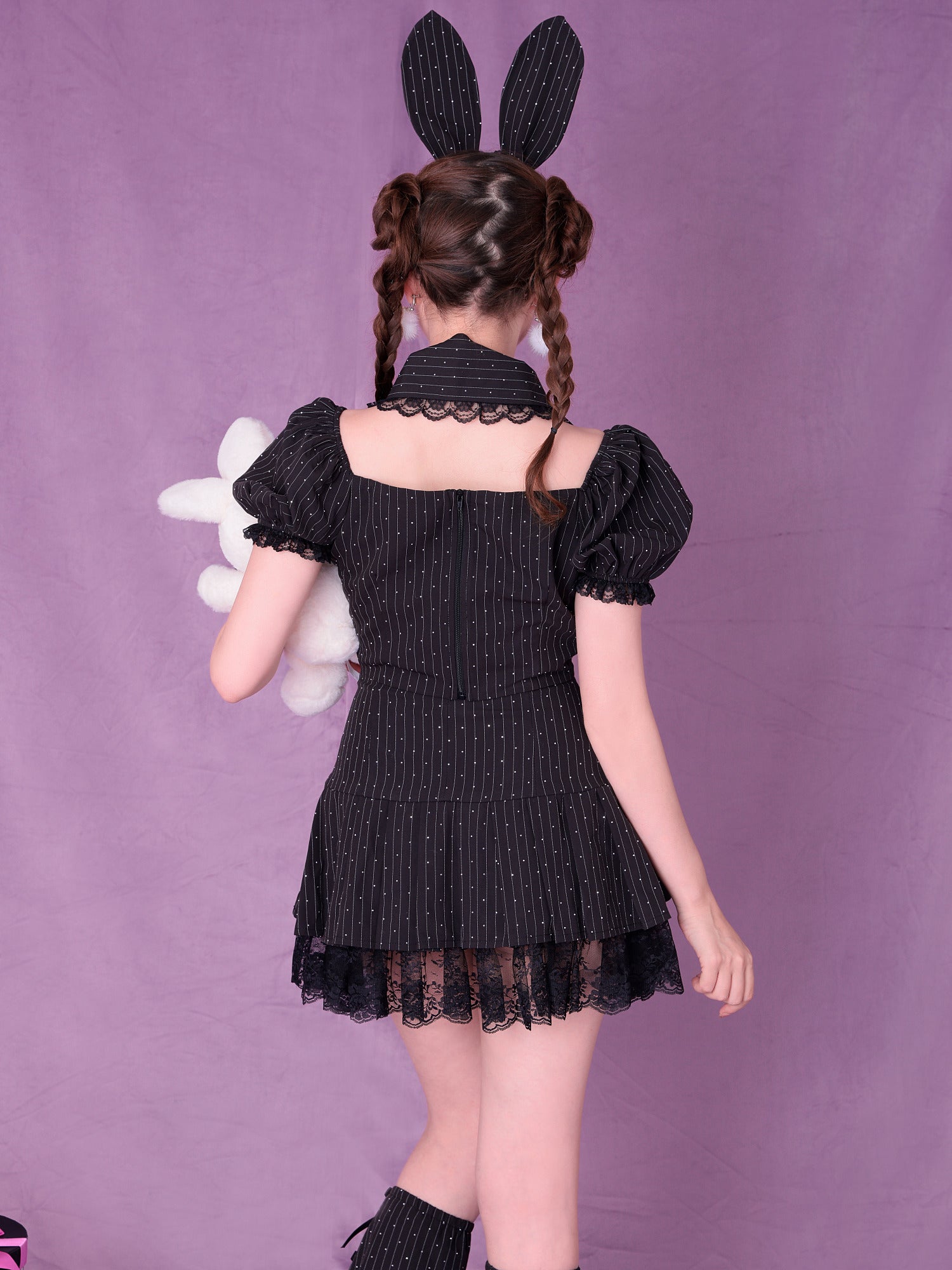 【5点セット】bubu girl bunny ブブ ガール バニー ブラック vcsbn-23989