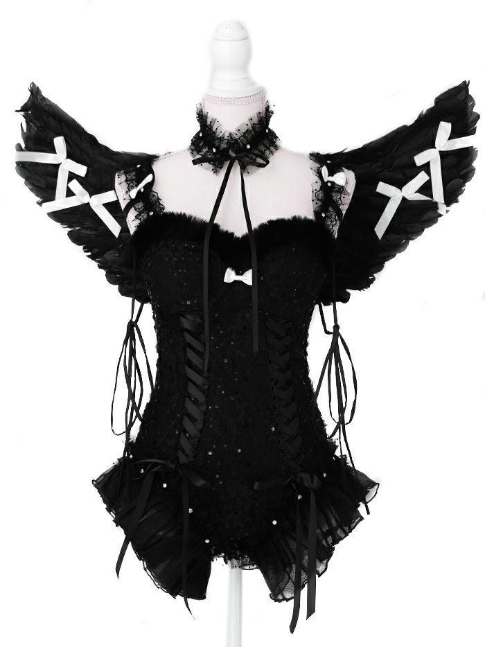 【5点セット】Coquette Angel コケット エンジェル ブラック vcsot-250229-1a