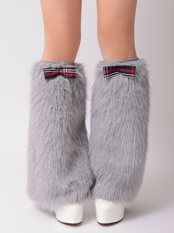 【6点セット】Fluffy Tartan Wolf フラッフィー タータン ウルフ グレー vcsot-23988