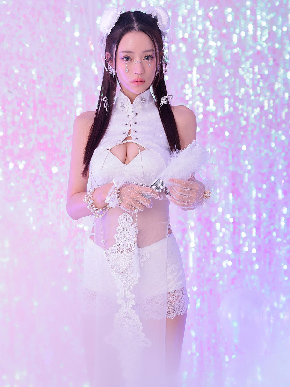 【3点セット】jewelry core CHINA ジュエリーコア チャイナ ホワイト 白 vcsch-250228-1