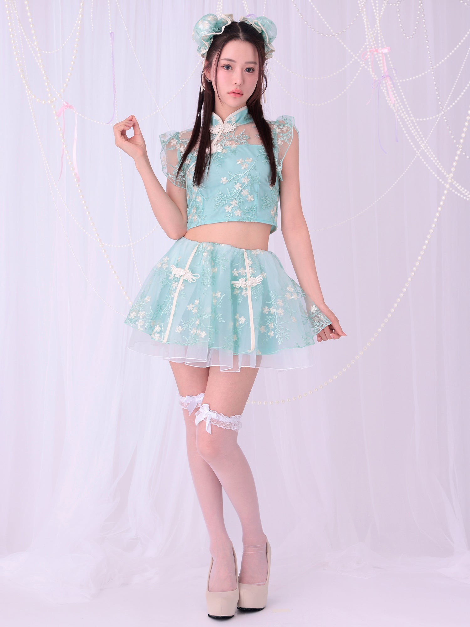【3点セット】 Candy Blossom China キャンディー ブロッサム チャイナ ミント vcsch-23997-1