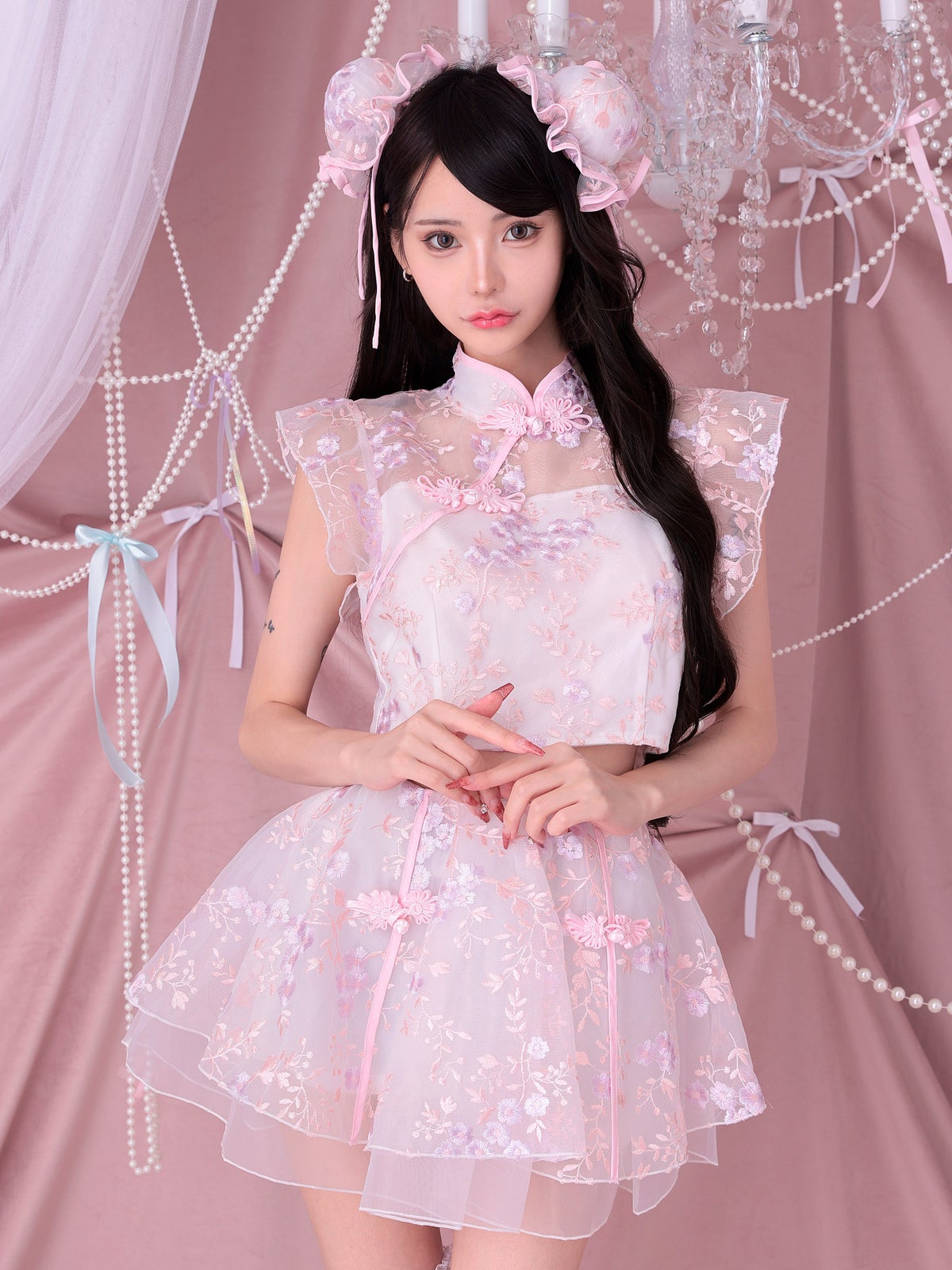 【3点セット】 Candy Blossom China キャンディー ブロッサム チャイナ ピンク vcsch-23997-2