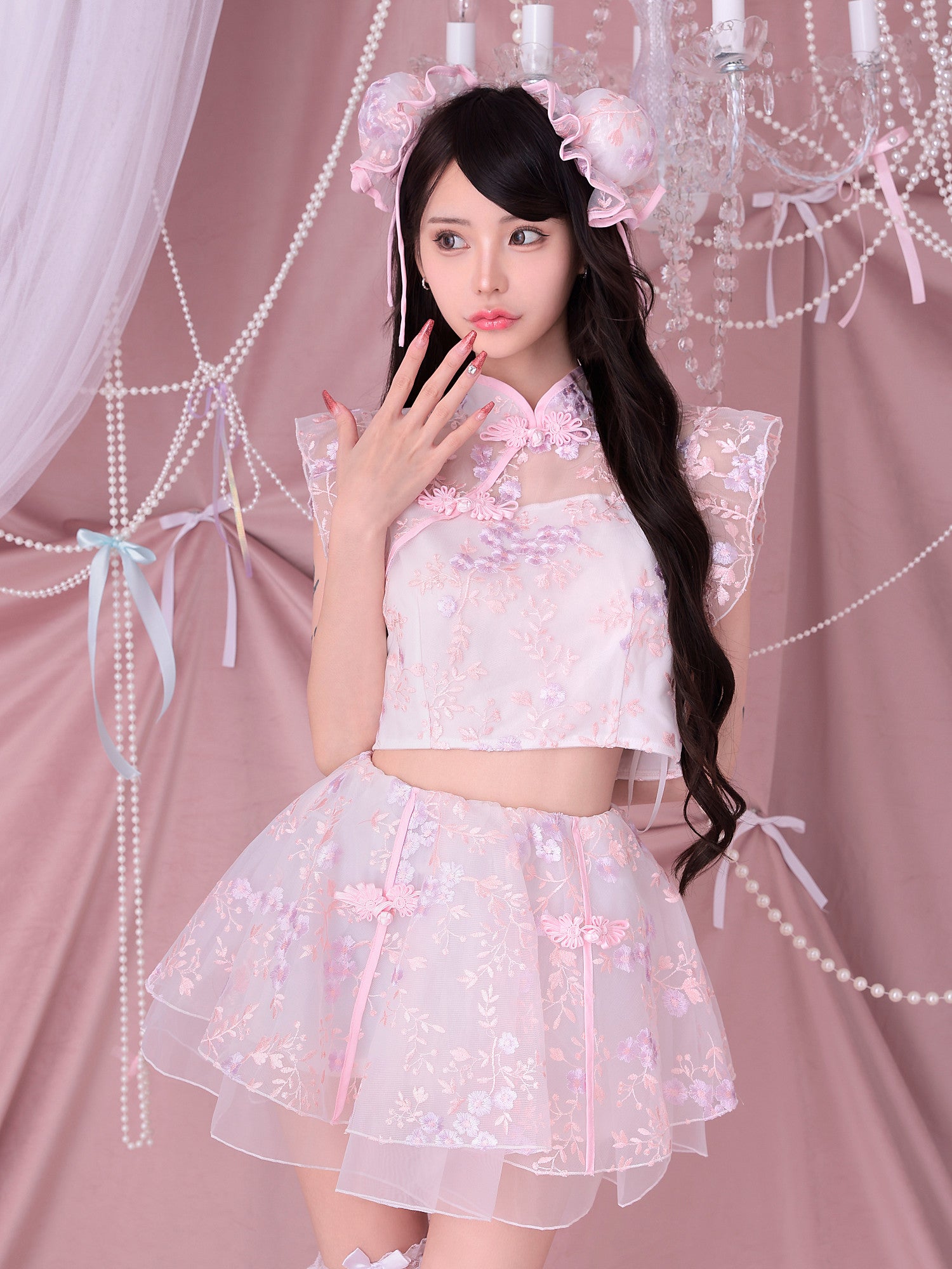 【3点セット】 Candy Blossom China キャンディー ブロッサム チャイナ ピンク vcsch-23997-2
