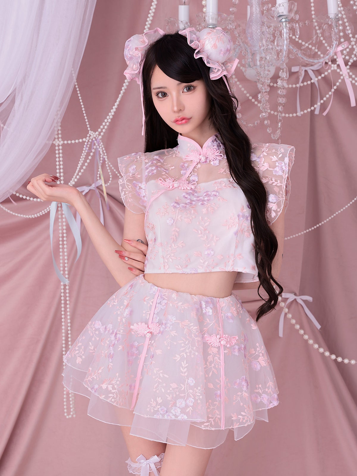 【3点セット】 Candy Blossom China キャンディー ブロッサム チャイナ ピンク vcsch-23997-2