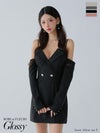 Glossy ローブドフルールグロッシー 2wayオフショルテーラードタイトミニキャバドレス gl3933-c
