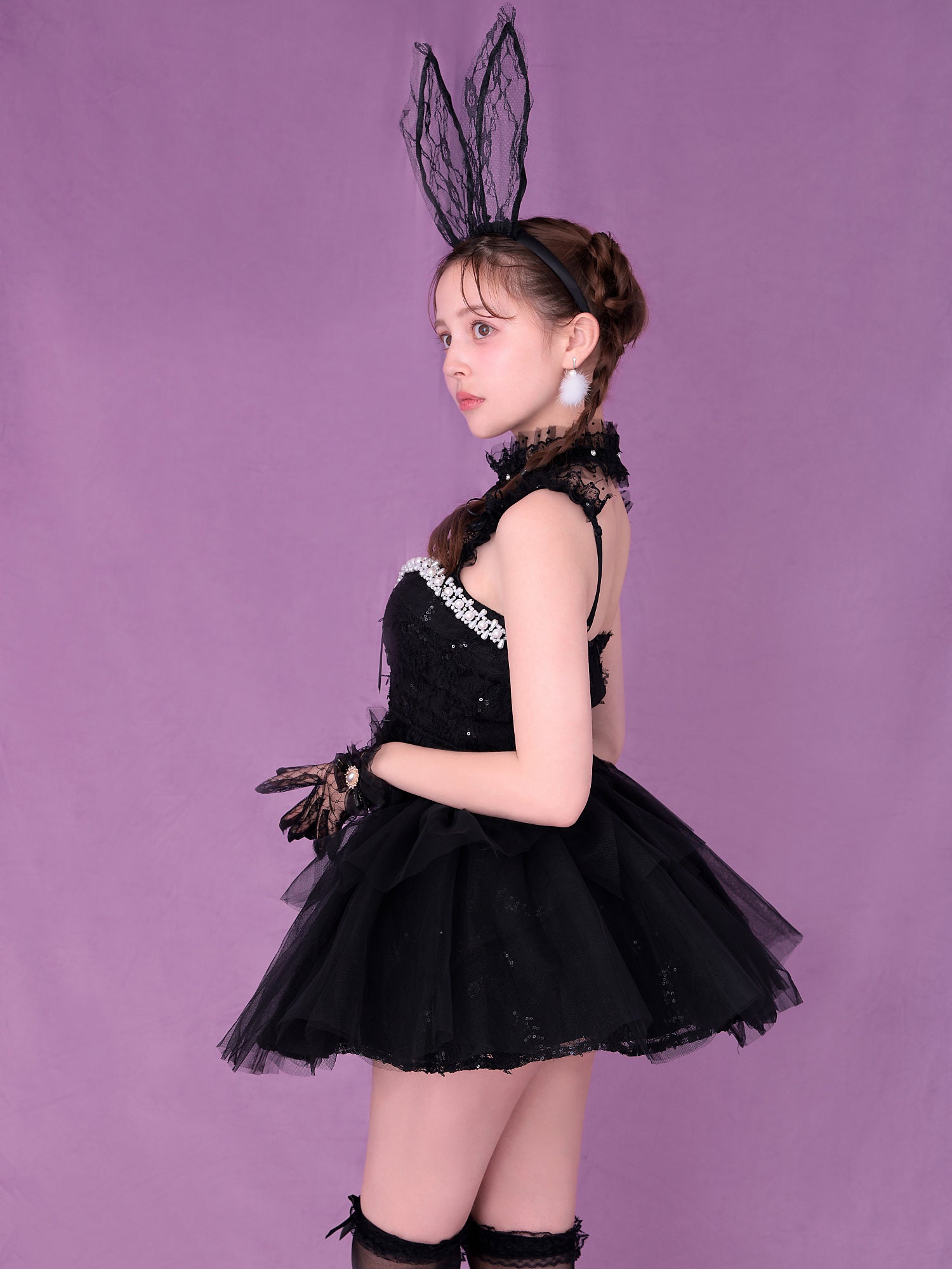 【4点セット】Tutu Baby Bunny トゥトゥ ベイビー バニー ブラック vcsbn-250230-1b
