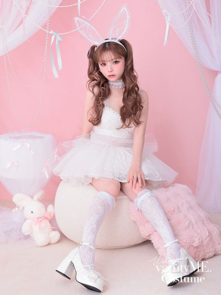  【4点セット】Tutu Baby Bunny トゥトゥ ベイビー バニー ホワイト vcsbn-250230-2b