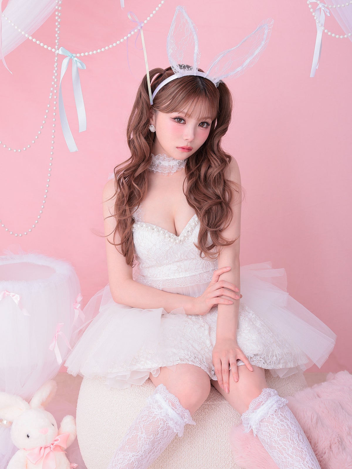  【4点セット】Tutu Baby Bunny トゥトゥ ベイビー バニー ホワイト vcsbn-250230-2b