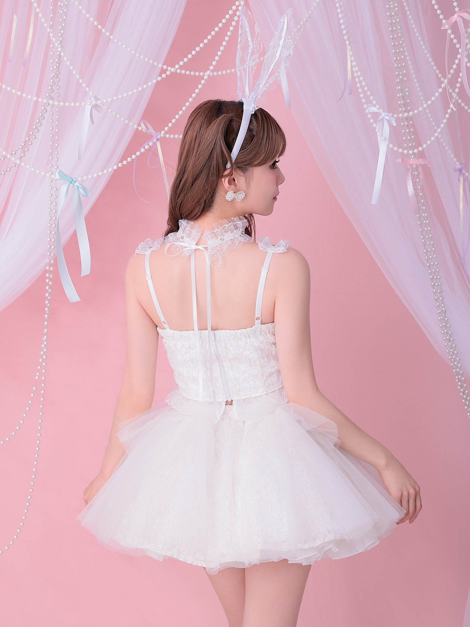  【4点セット】Tutu Baby Bunny トゥトゥ ベイビー バニー ホワイト vcsbn-250230-2b