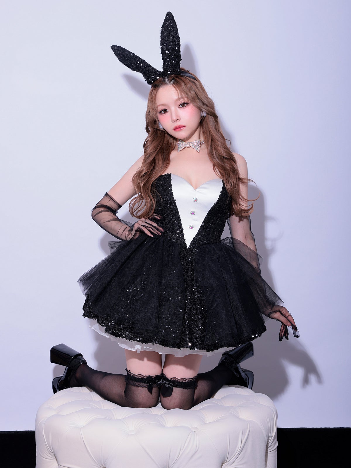 【2点セット】diamond jewelry bunny ダイアモンドジュエリーバニー スカート ブラック vcsbn-250238-2