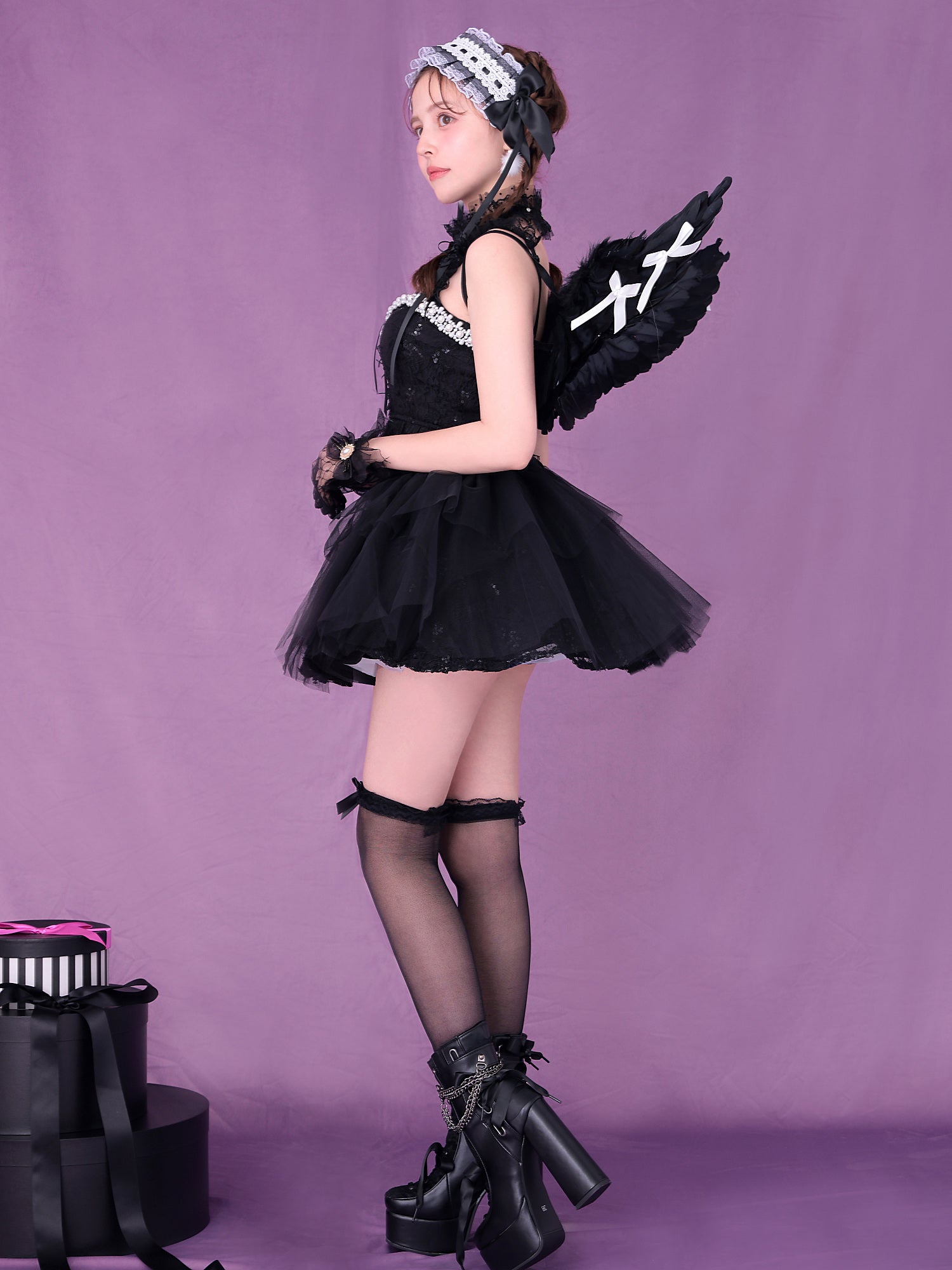 【5点セット】Tutu Baby Angel トゥトゥ ベイビー エンジェル ブラック vcsot-250230-1a