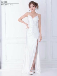 AngelR エンジェルアール カーヴィーラインタックビジュータイトロングドレス ar25239-ks