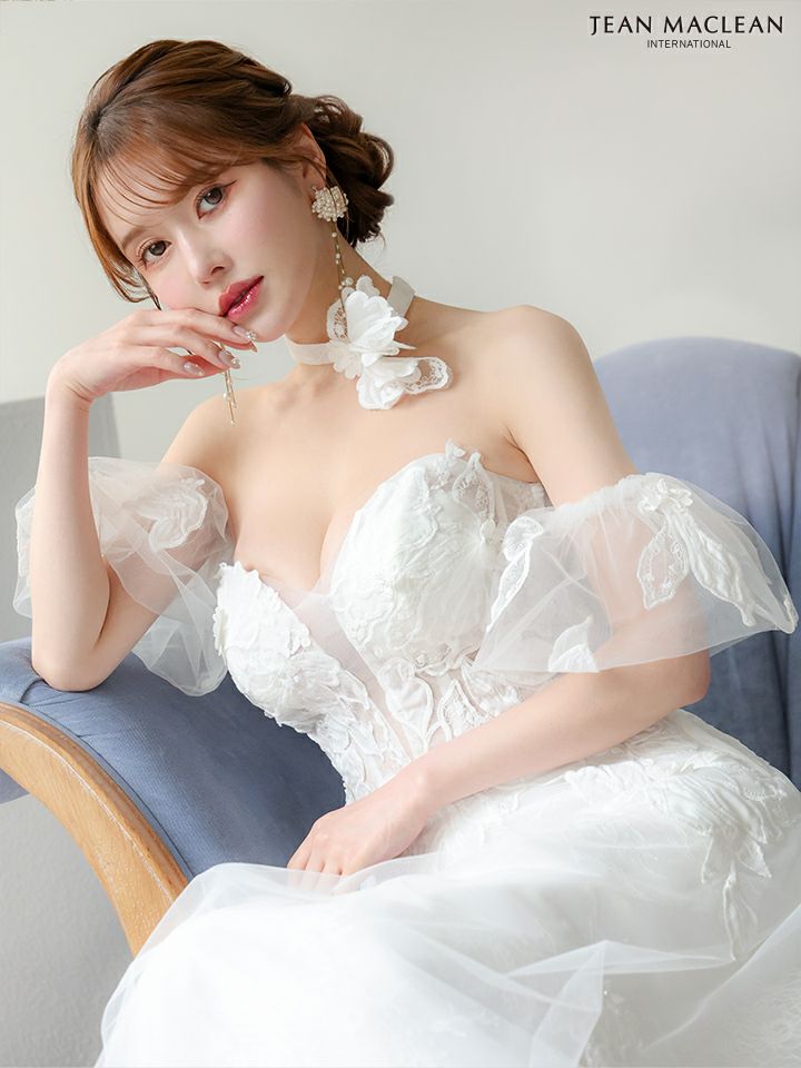 JEAN MACLEAN ジャンマクレーン フラワーコサージュチョーカー付き