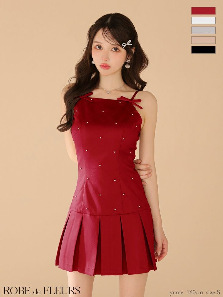ROBE de FLEURS ローブドフルール サテンビジューリボンボックス