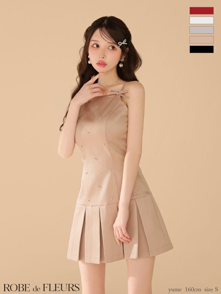 ROBE de FLEURS ローブドフルール サテンビジューリボンボックス