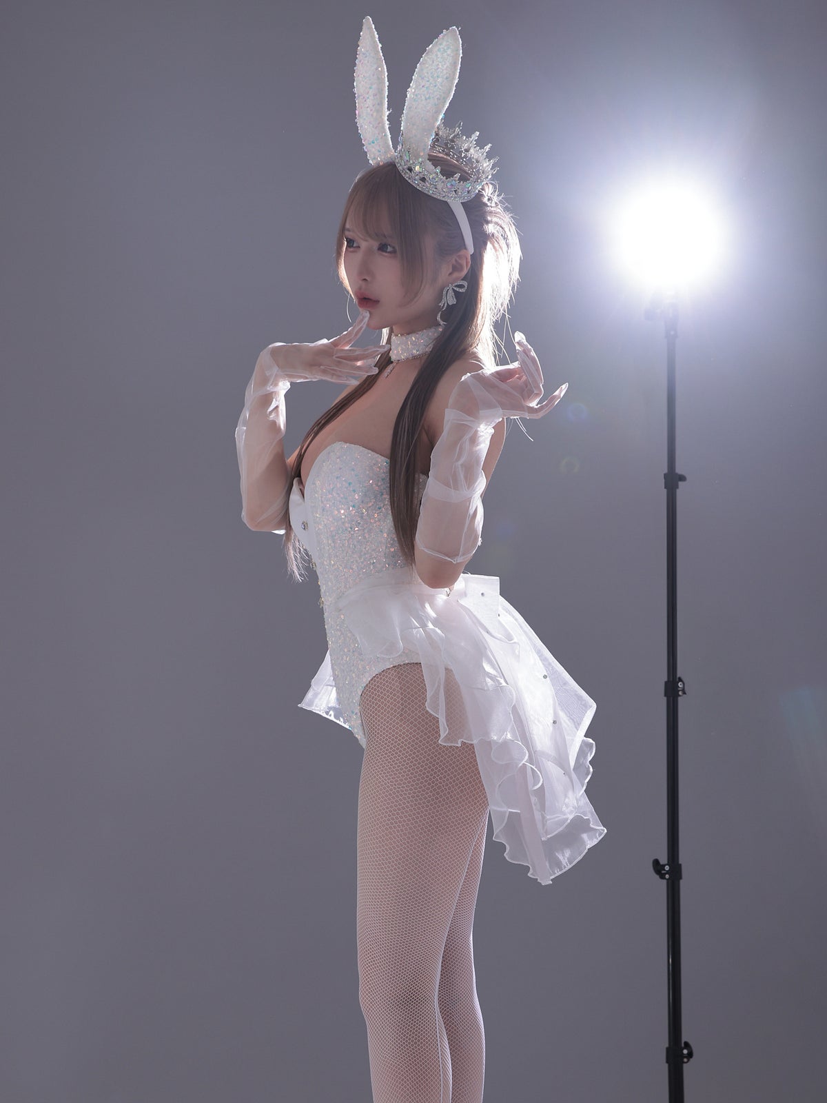 【3点セット】diamond jewelry bunny ダイアモンドジュエリーバニー ハイレグ [ブラック/ホワイト] vcsbn-250240-all
