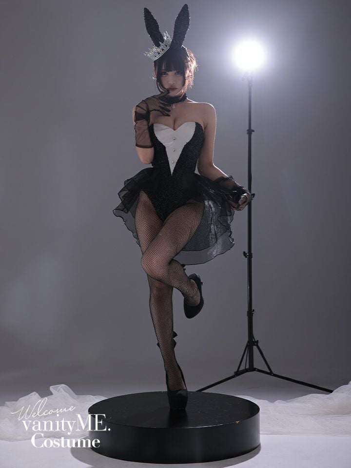 【3点セット】diamond jewelry bunny ダイアモンドジュエリーバニー ハイレグ ブラック vcsbn-250240-2