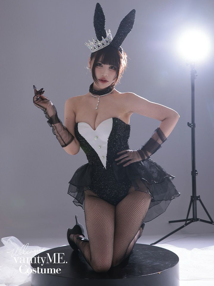 【3点セット】diamond jewelry bunny ダイアモンドジュエリーバニー ハイレグ ブラック vcsbn-250240-2