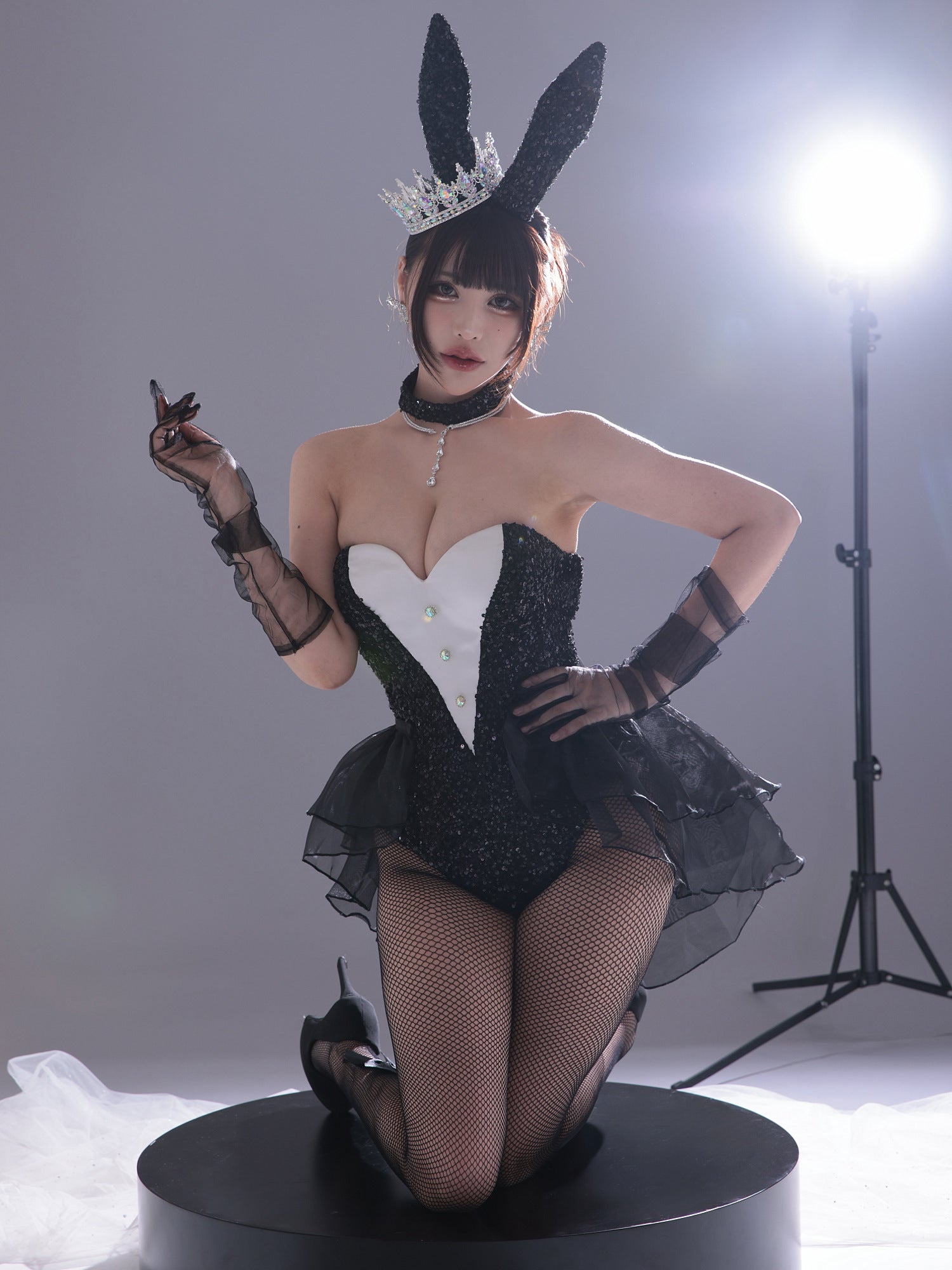 【3点セット】diamond jewelry bunny ダイアモンドジュエリーバニー ハイレグ ブラック vcsbn-250240-2