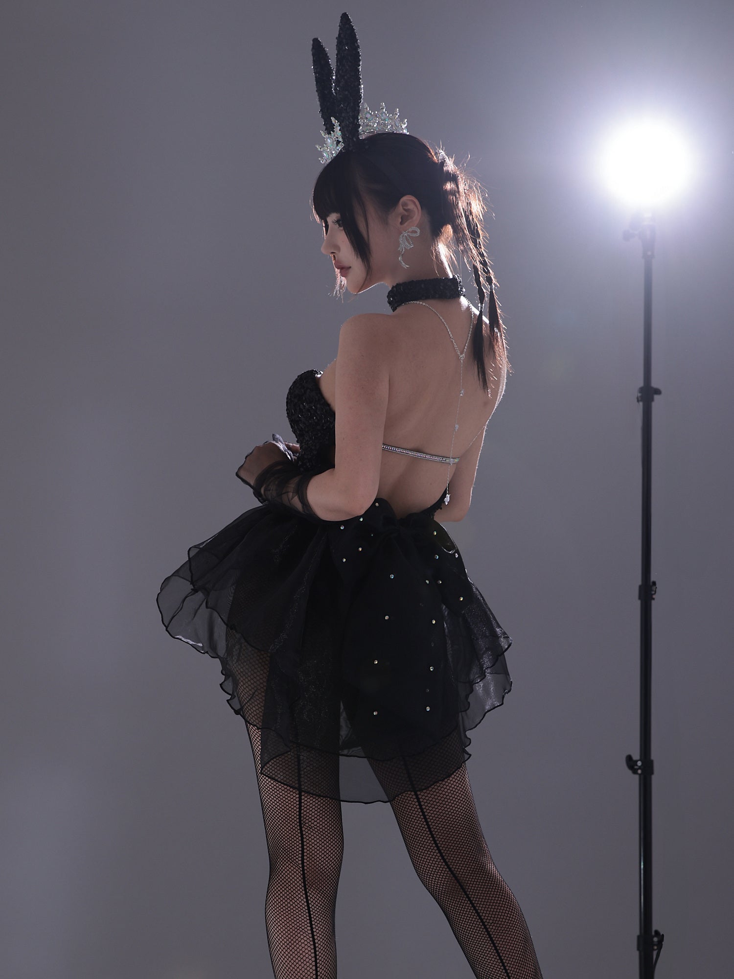 【3点セット】diamond jewelry bunny ダイアモンドジュエリーバニー ハイレグ ブラック vcsbn-250240-2
