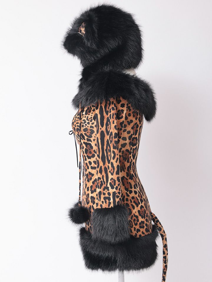 3点セット】Fluffy Wild Party Animal - Leopard Ver. フラッフィー