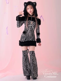 【3点セット】Fluffy Wild Party Animal - Zebra Ver. フラッフィー・ワイルド・パーティー・アニマル - ゼブラ バージョン vcsot-250231-2