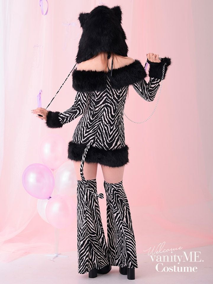 【3点セット】Fluffy Wild Party Animal - Zebra Ver. フラッフィー・ワイルド・パーティー・アニマル - ゼブラ バージョン vcsot-250231-2