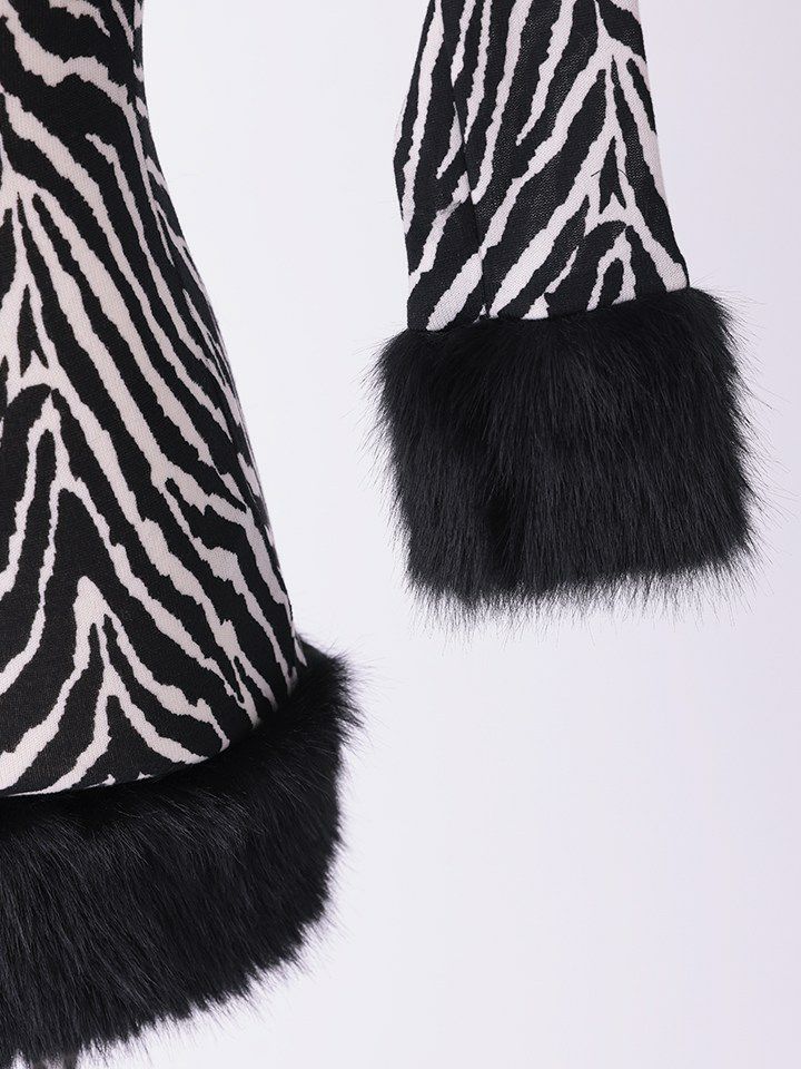 3点セット】Fluffy Wild Party Animal - Zebra Ver. フラッフィー