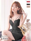 【ROBE de FLEURS SALE】Glossy ローブドフルールグロッシー 【XSサイズあり】バックチュールノースリーブタイトミニキャバドレス gl2629-s25