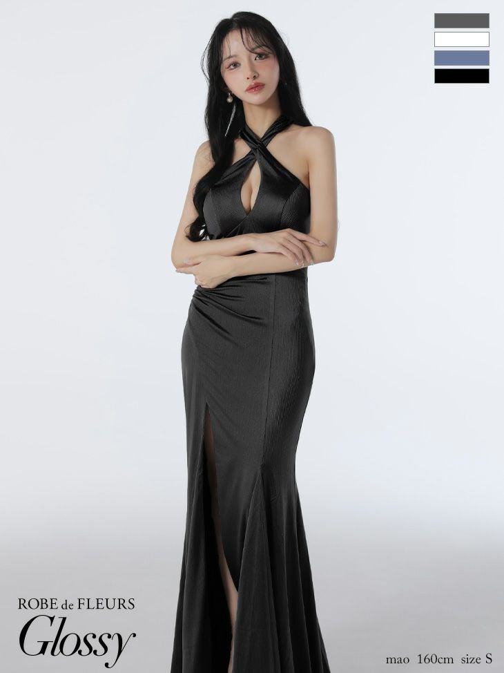 Glossy ローブドフルールグロッシー 【XS～Lサイズあり】サテンバスト