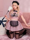 【3点セット】POLKA DOTS Maid. [ホワイト/ピンク/パープル] vcsmd-240571-b-all