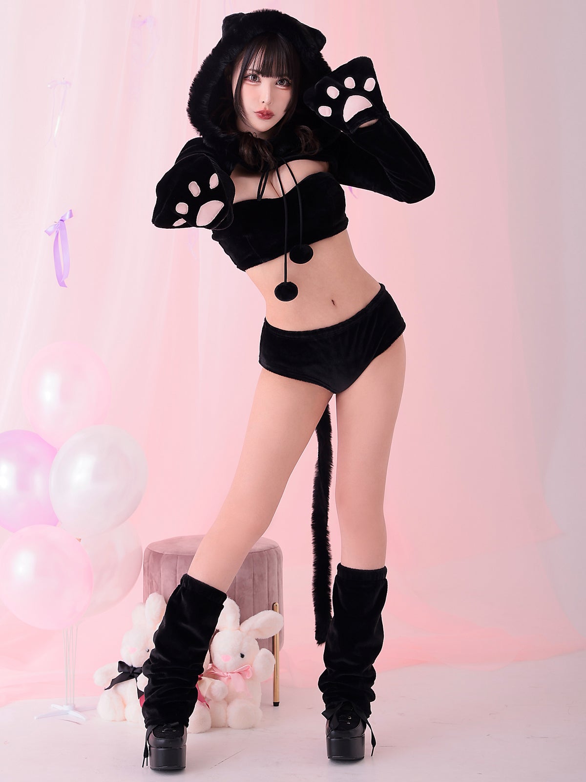 【4点セット】Black Bear Babe ブラック・ベア・ベイブ vcsot-23993-1