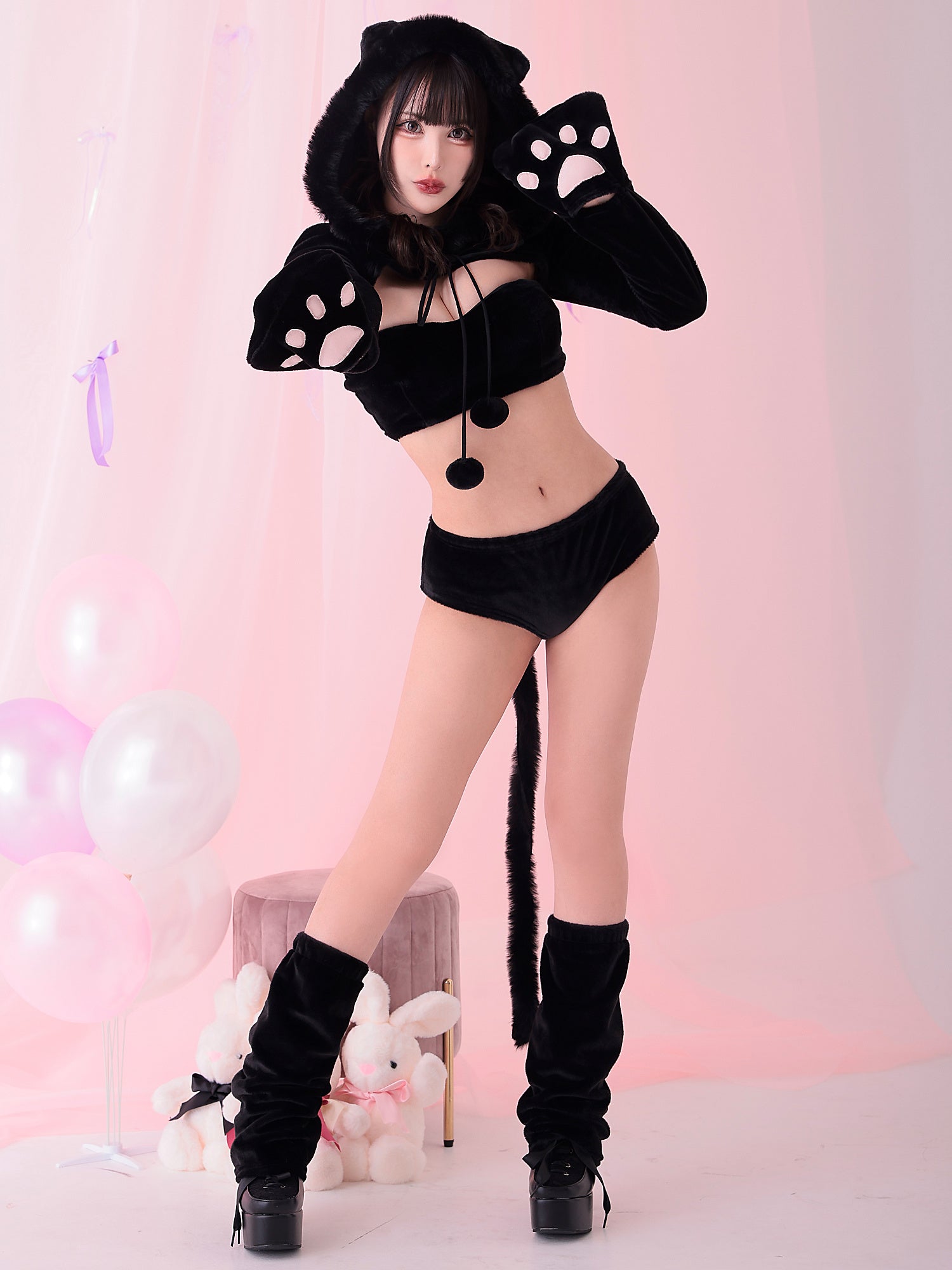 【4点セット】Black Bear Babe ブラック・ベア・ベイブ vcsot-23993-1