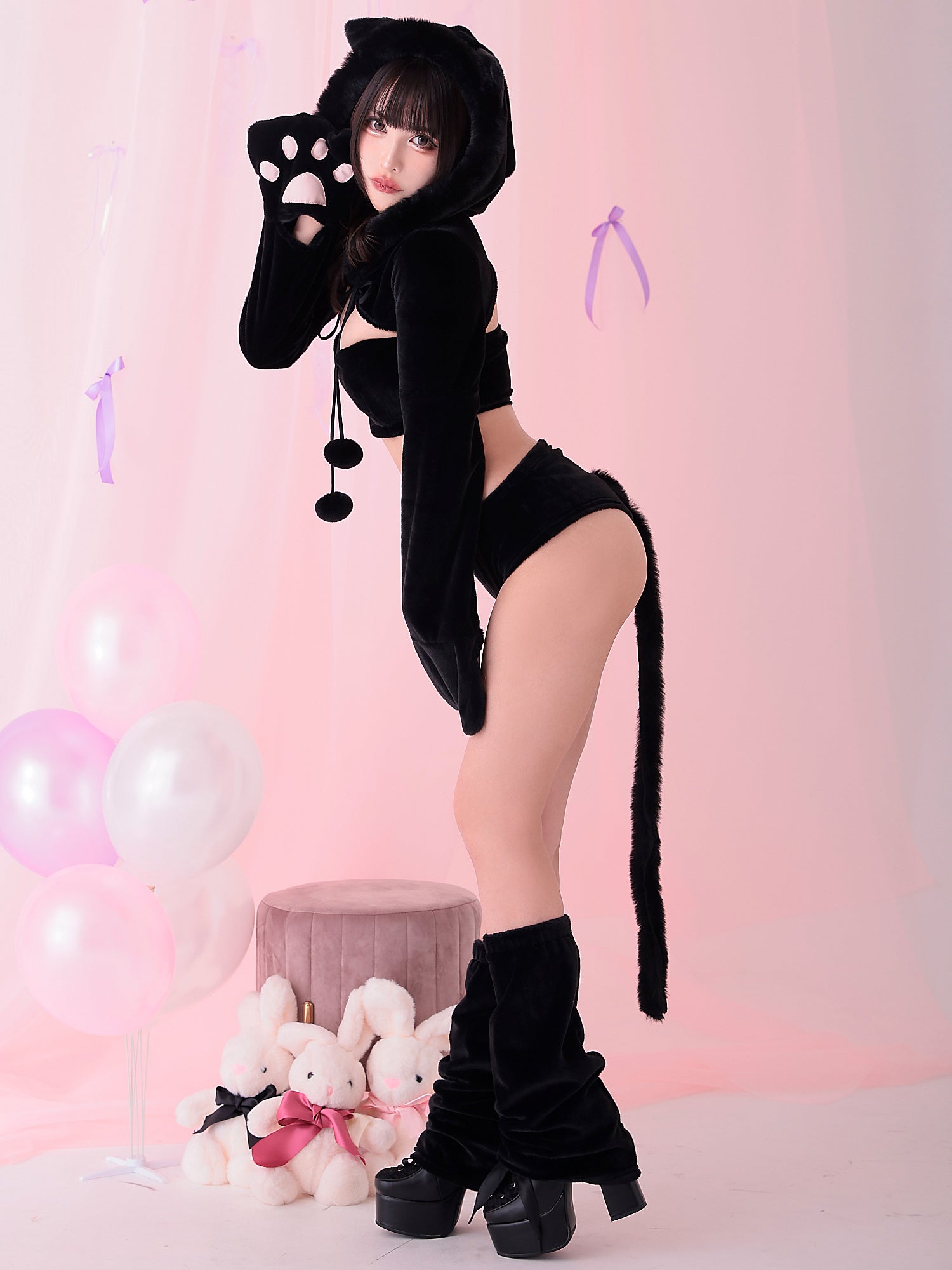 【4点セット】Black Bear Babe ブラック・ベア・ベイブ vcsot-23993-1