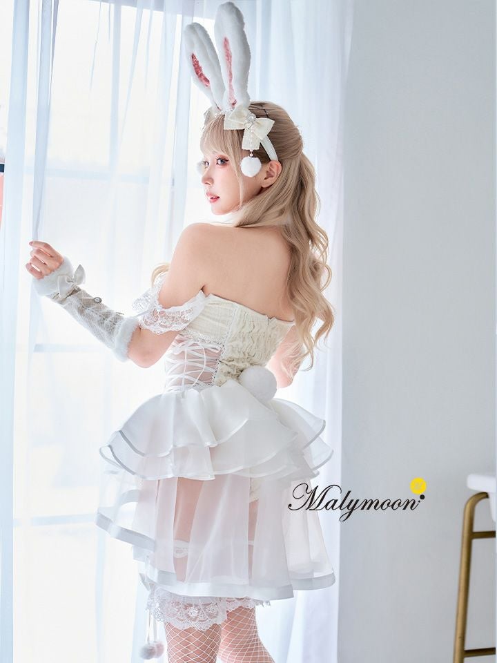 【8点セット】Malymoon マリームーン ベルチュールツイードバニー mlcs25099