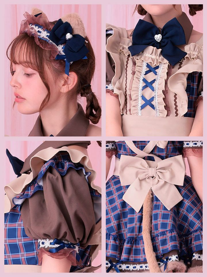 10点セット】Malymoon マリームーン ロココチェックアニマルメイド