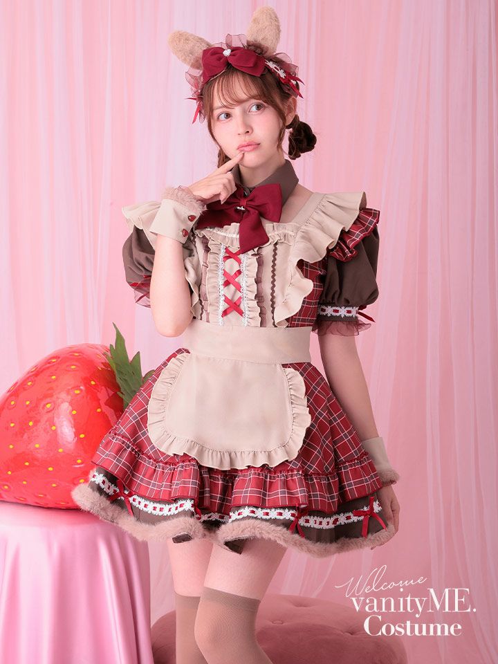 マリームーン ロココチェックアニマルメイド