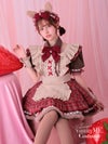 Malymoon マリームーン ロココチェックアニマルメイド レッド mlcs2510294