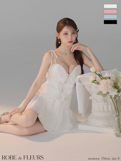 ROBE de FLEURS ローブドフルール 【XSサイズあり】サテンフロント 