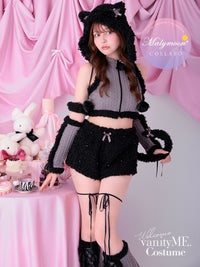 【8点セット】 vanityME. × Malymoon ファリーニットキャット ブラック mlcs25038-1