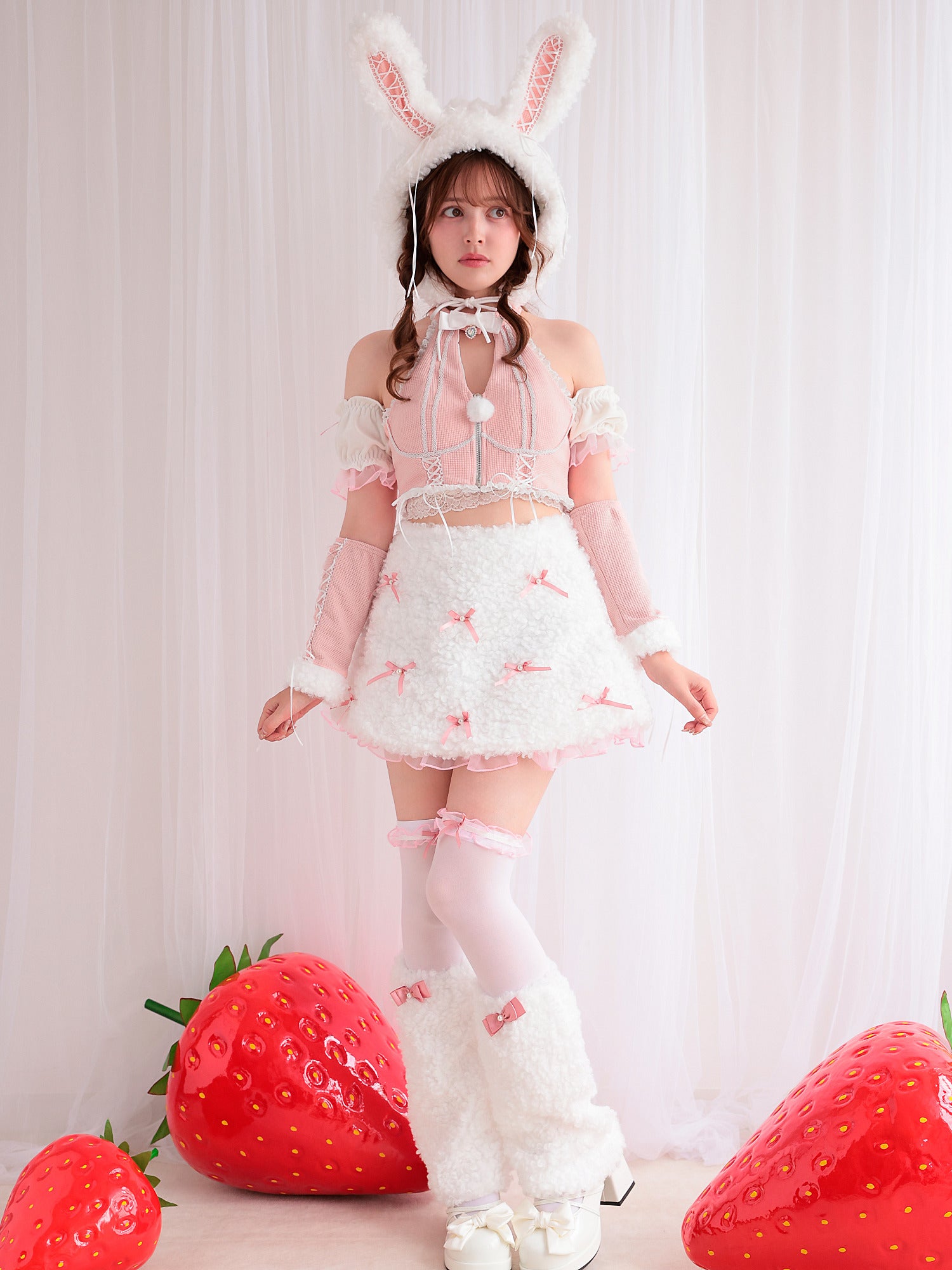 【10点セット】 vanityME. × Malymoon プティフールリボンバニー ピンク mlcs25029-1