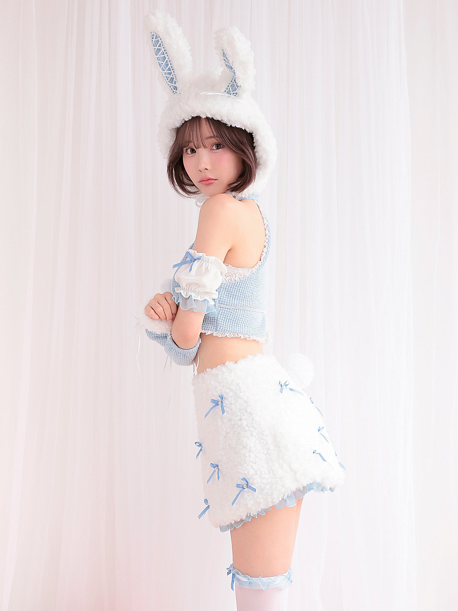 【10点セット】 vanityME. × Malymoon プティフールリボンバニー ブルー mlcs25029-2