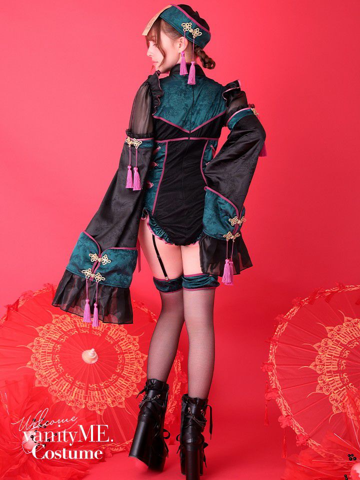 【4点セット】 vanityME. × Malymoon ミスティカルルージュキョンシー グリーン mlcs25047