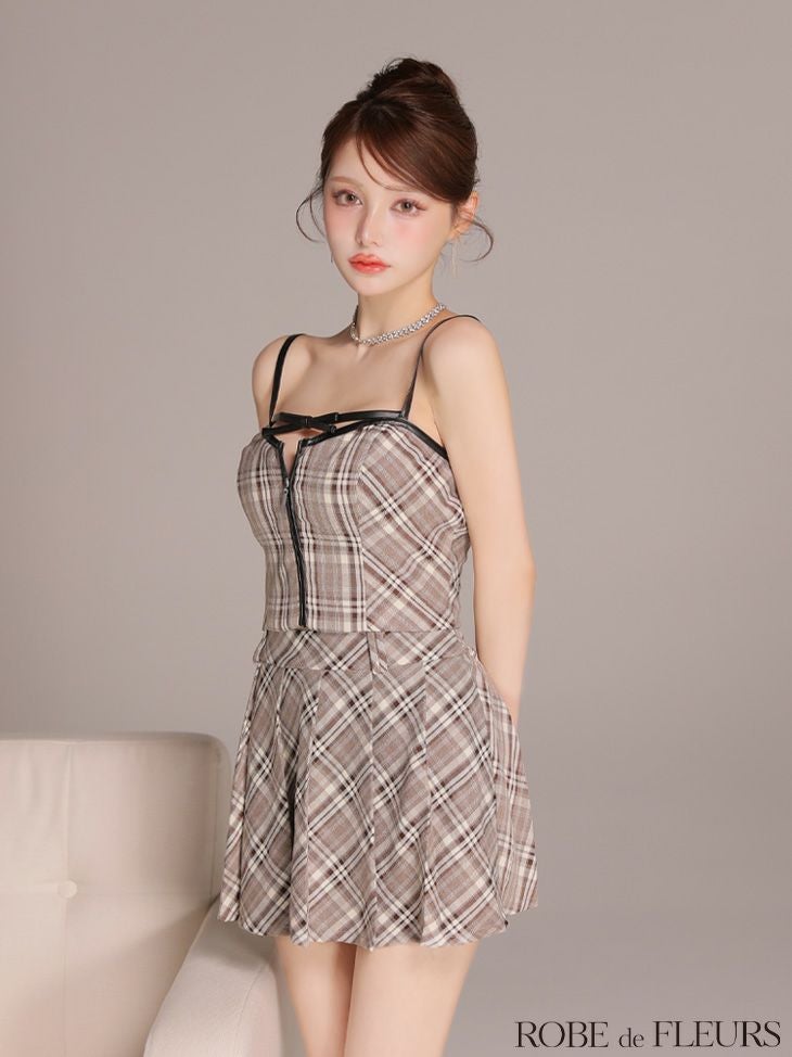 ROBE de FLEURS ローブドフルール 【XSサイズあり】レザーミニリボン
