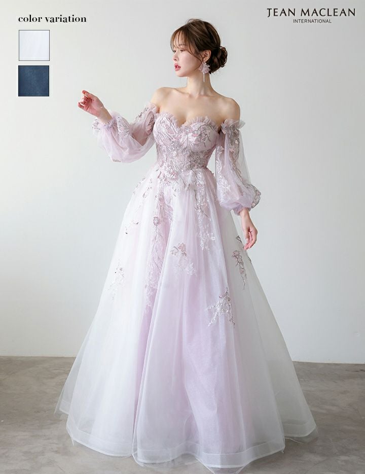 オフショルバルーンスリーブロングドレスM ほぼ新品 オフショルロングドレス | コスプレ・キャバドレス公式通販 | vanityME.
