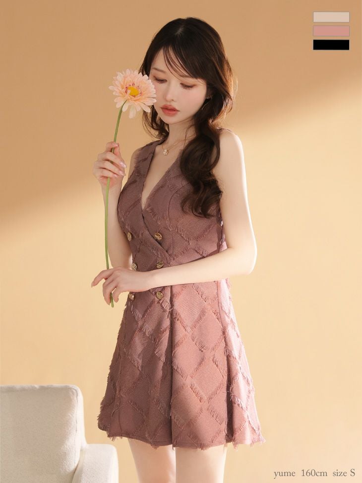 ROBE de FLEURS ローブドフルール【XSサイズあり】ウエストリボンラメ